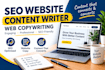 write SEO website content and web copywriter that converts