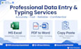 do fast and accurate data entry and typing work