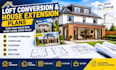 draw UK loft conversion and house extension plans