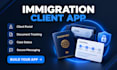 build an immigration client management and document tracking app