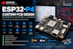 design esp32 p4 custom pcb with schematic capture and layout