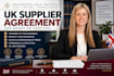 draft a UK supplier agreement for goods or services