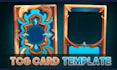 create custom tcg ccg card template trading card frame design