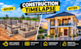 create a construction timelapse video and before after highlights