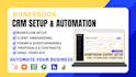 setup and automate your honeybook CRM workflow
