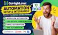 create gohighlevel automation CRM integration email SMS workflow triggers