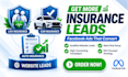 generate life car and auto insurance website leads