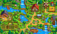create topdown pixel art tileset spritesheet rpg maker map and game environment