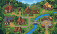 do pixel art tileset background rpg map 2d top down sprite sheet game assets