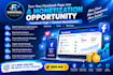 setup and optimize facebook page monetization and content monetization