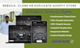 rebuild, clone or duplicate any shopify store or website