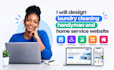 design laundry cleaning handyman and home service website