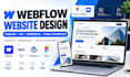 design or redesign webflow, wix, wordpress websites and figma to webflow