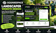 squarespace landscaper website design lawn service booking quote forms online
