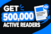 do medium article promotion to 500,000 active readers, medium promotion