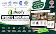 migrate ionos wordpress wix ecwid squarespace website shopify store migration