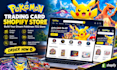 design pokemon shopify store trading card website pokemon website