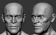 realistic 3d head sculpt printable face bust  character model for 3d printing