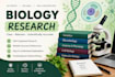 do biology research and analysis