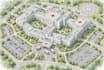 design 3d wayfinding vector map for hospital farm facility clinic map