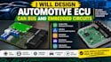 design automotive ecu, can bus and embedded circuits