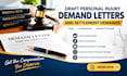 draft personal injury demand letters and settlement demands