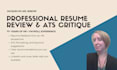 review and critique your current resume
