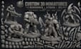 sculpt custom warhammer 40k miniatures, kitbash bits, stl models for 3d printing