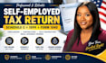 prepare your US self employed tax return with schedule c