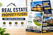 design a professional real estate property flyer in canva