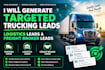 generate targeted trucking lead