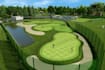 do futuristic golf course layout,backyard putting green,routing,mini golf render