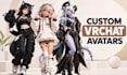 do custom vrchat 3d character models, rigging vroid and 3d vtuber in blender