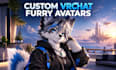 create custom vrchat furry avatars and character model, nsfw 3d model