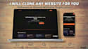 recreate a website design in responsive HTML CSS js