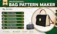 make sewing pattern for any bag design pattern size grading sewing instruction