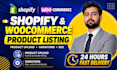 do shopify and woocommerce product listing