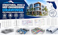 design structural, hvac, mep engineering drawing for building permits in florida