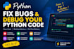 fix python errors, bugs and small python programs