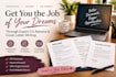 design a professional, modern CV and resume layout