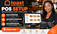 setup toast pos restaurant system, menu, modifiers