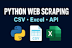 python web scraping, data scraping, and data mining