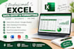 create an excel sales report and perform basic sales analysis
