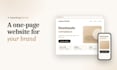 design a modern one page website for your brand or launch