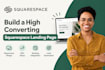 build squarespace landing page design, squarespace website landing page design