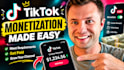 do complete tik tok monetization organically, creator rewards program account