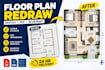 redraw your floor plan from sketch, pdf, or blueprint