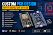 redesign discontinued electronics and create custom microcontroller pcb boards