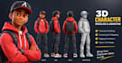 do 3d character modelling and texturing
