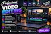 do video editing and data entry